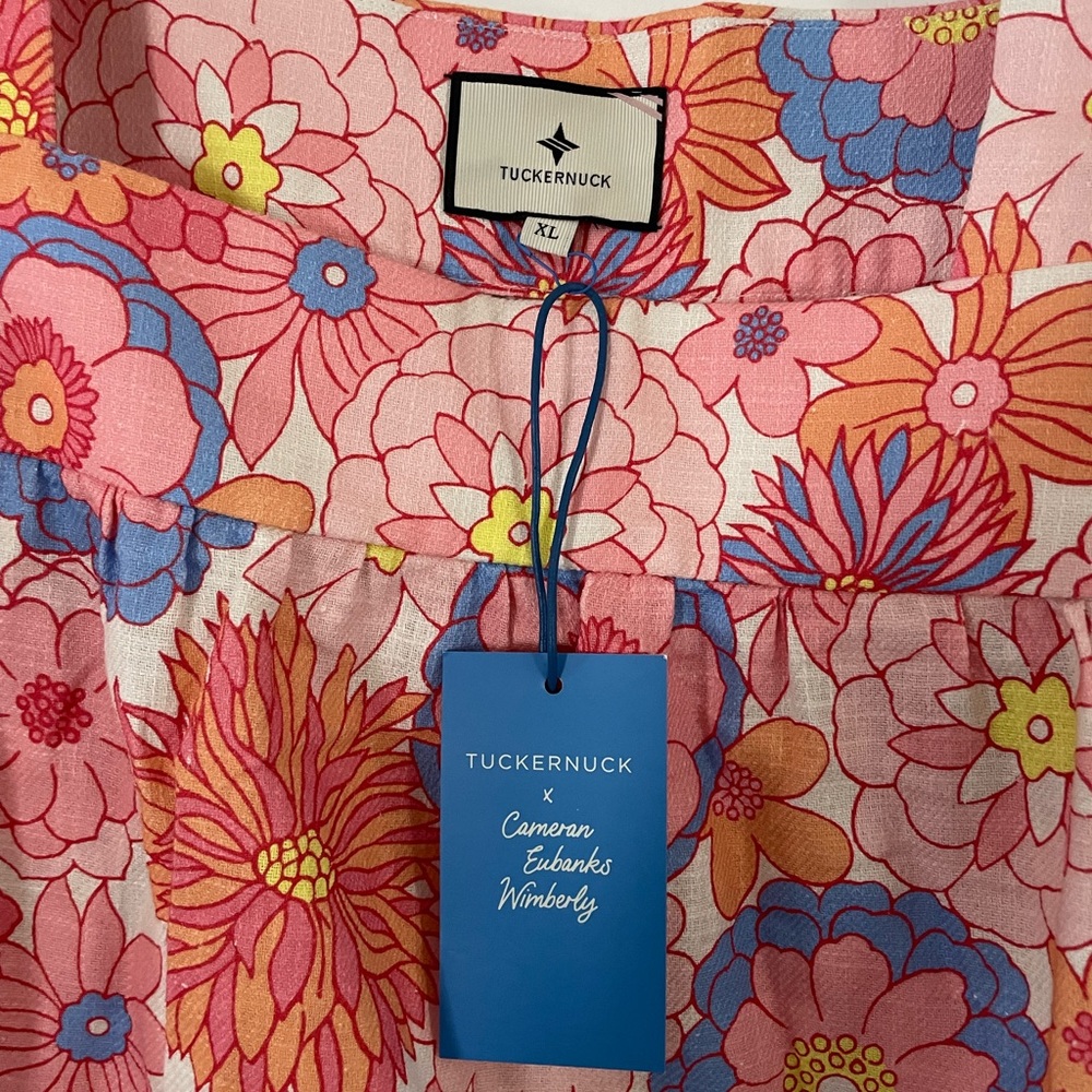 NWT Tuckernuck with Cameran Eubanks Wimberly Folly Hazel linen dress size XL